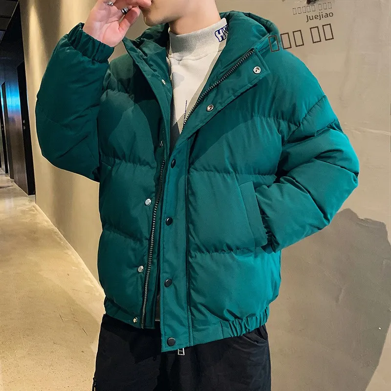 Men's New ort Thiened down Cotton Jaet Youthful Outdoor Wear Hooded Autumn Winter Coat ort Faionable Ting Brand