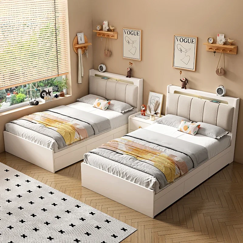 Design Loft Modern Double Bed Kids Girls Boys Single Children Beds Space Saving Camas De Dormitorio Furniture For Bedroom