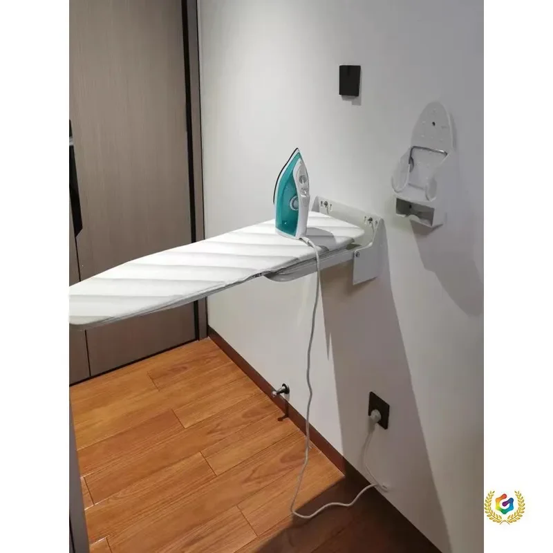 for Wall-mounted Household Folding Wardrobe Cabinet Ironing Board Hidden Electric Iron Rack Push-pull Ironing Pure