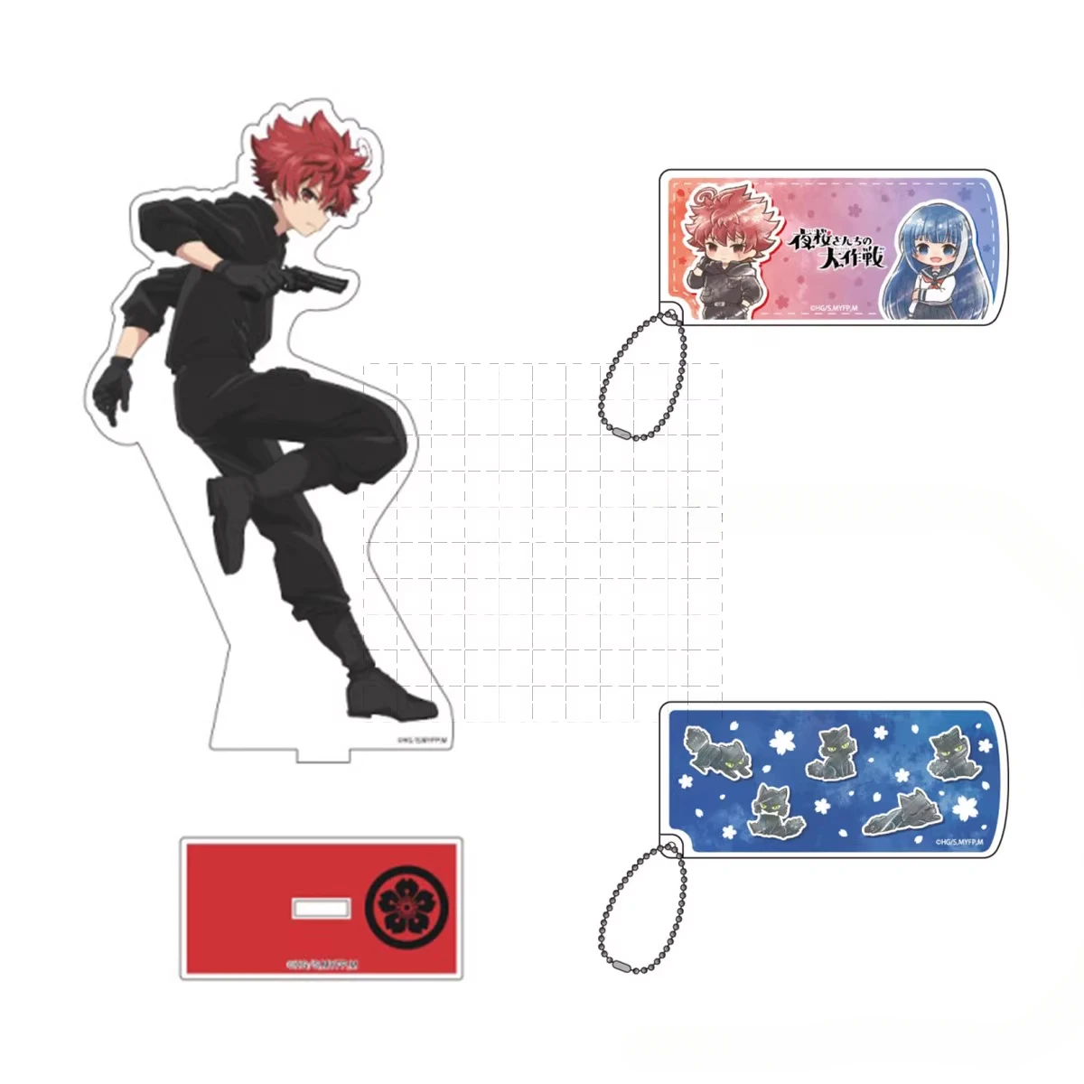 

Game Asano Taiyo Yozakura Mutsumi Acrylic Stand Figure Doll Anime Keychain Cosplay Toy for Gift