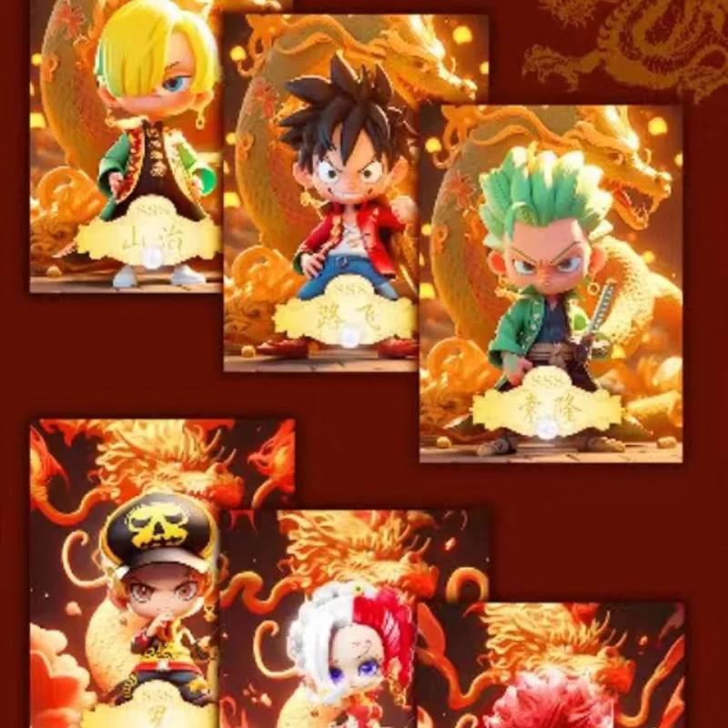 Wholesales New Luffy Collection Cards Game Original Year of the Dragon Series Children's Toys Acg Playing Trading Cards