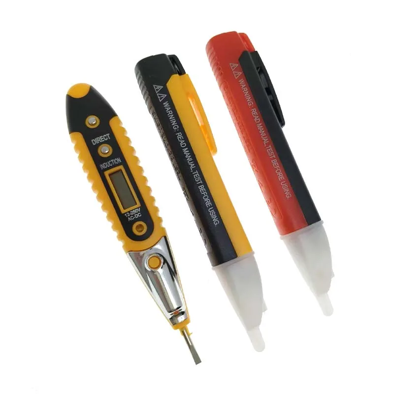 Indicador elétrico ac 90-1000v tomada sem contato parede ac tomada de energia detector de tensão sensor testador caneta led lápis de teste de luz