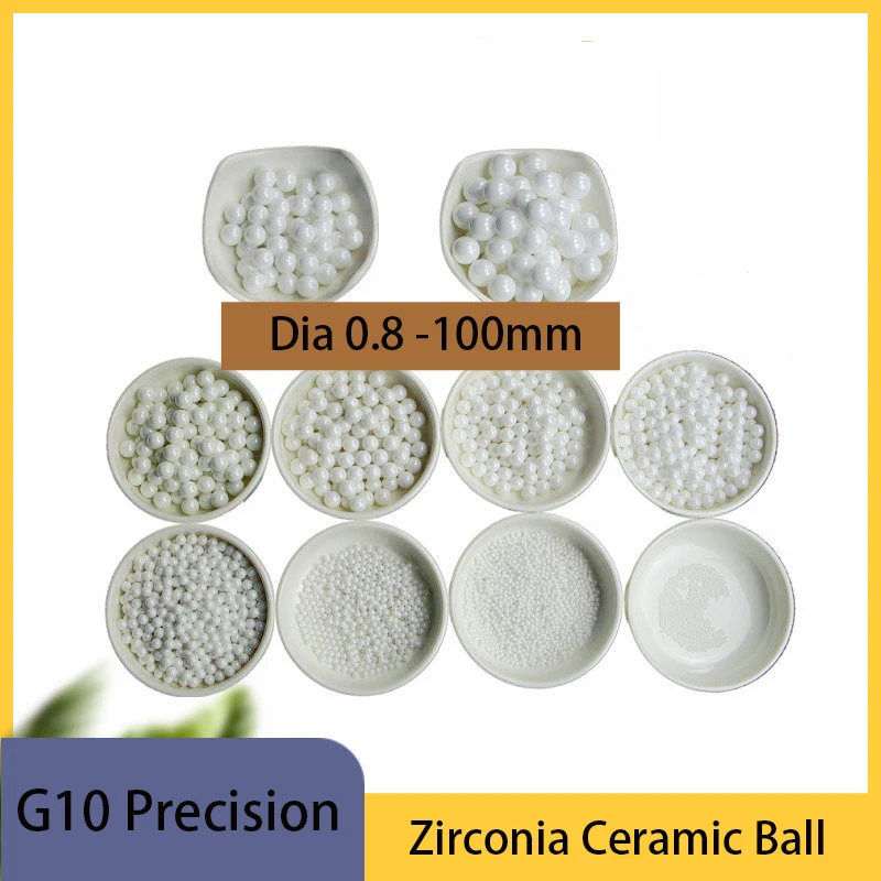 1Pcs Dia 16mm 16.05mm 16.1mm-25.4mm Zirconia Ceramic Ball G10 Precision ZrO2 Ceramic Bearing Balls Smooth Ball Bead