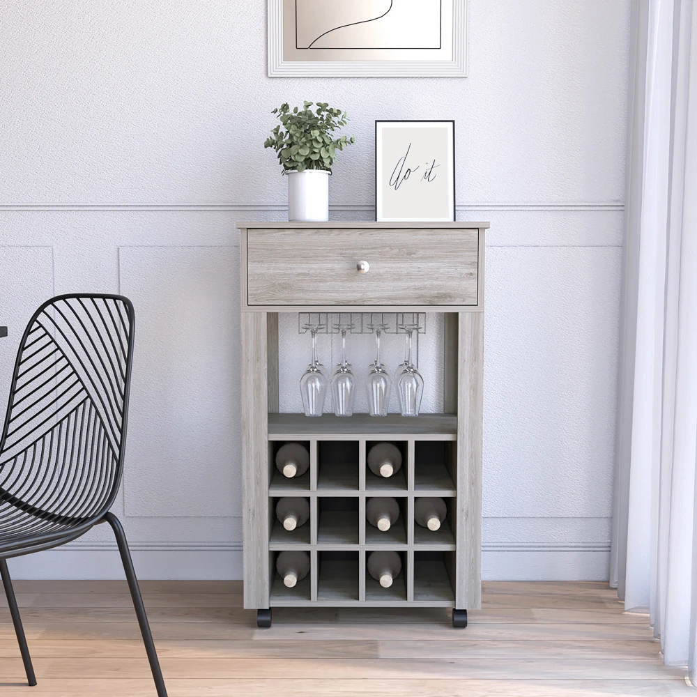 

Margh Bar Cart Drawer, Light Gray