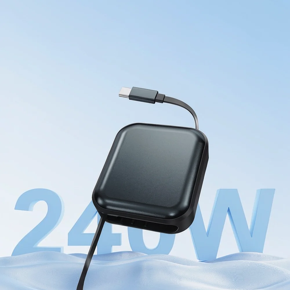 240W Type C Cable Retractable Fast Charger Cord For For Notebook For Macbook Phone PD Power Delivery Data Sync Lead Wire