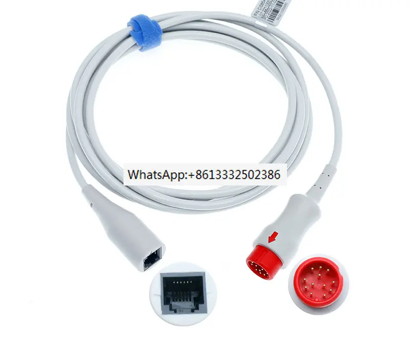 

E Series Invasive Pressure 12- Plug To NIBP/IBP Invasive Blood Pressure Cable