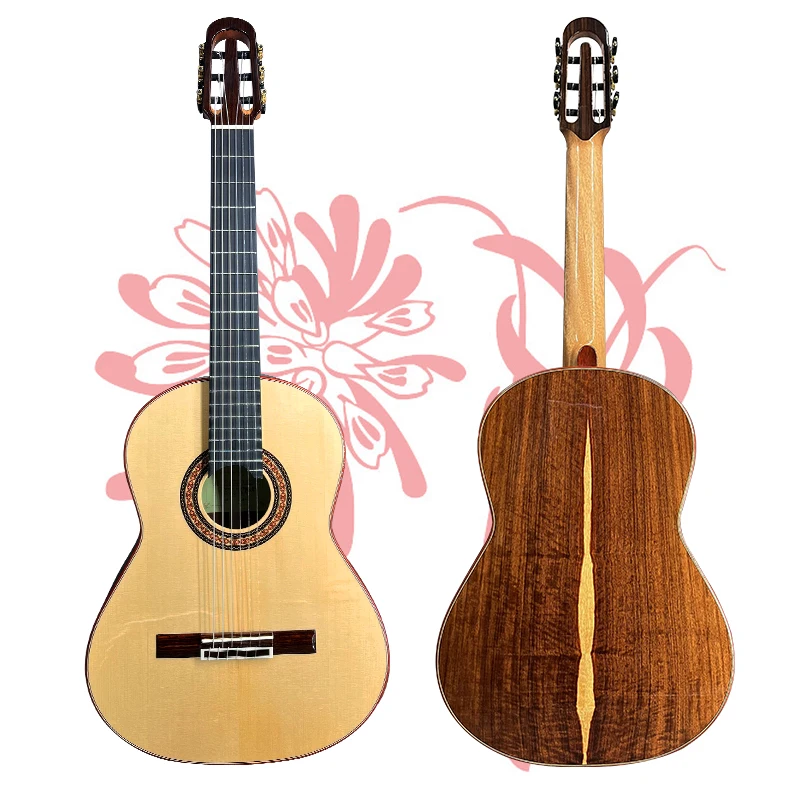 Yulong Guo Handmade Professional Grade Handmade Solo Aechoes All Solid Nomex Double Top Classical Guitar From Aiersi Music