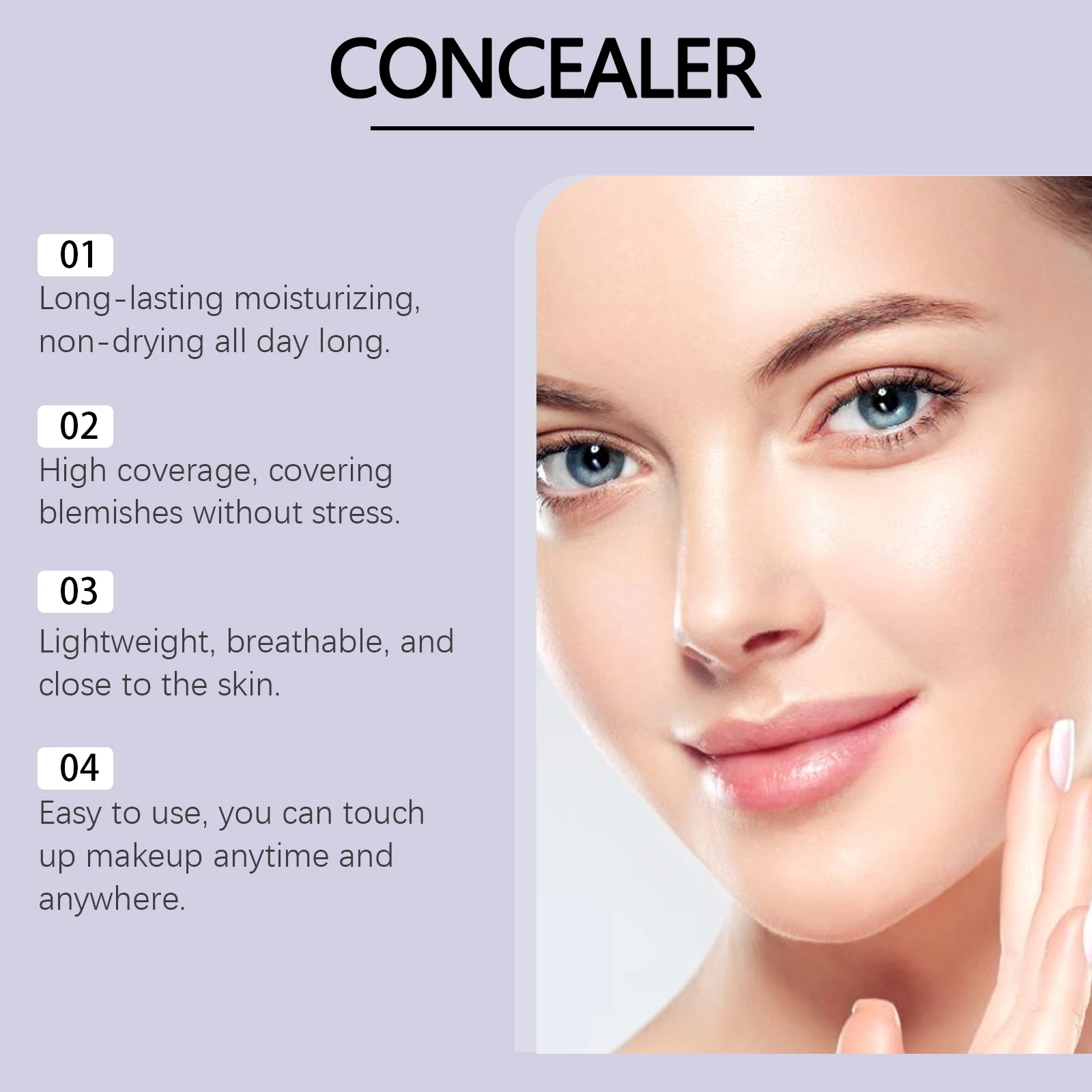 EELHOPE ハイドレーティング クッション ファンデーション＆コンシーラー - 軽量で保湿力のあるメイクアップで均一な肌色、長時間持続