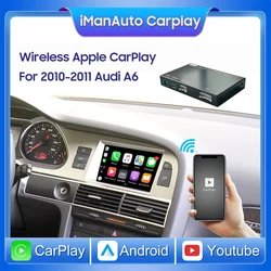 Wireless Apple CarPlay Android Auto Interface for Audi C6 A6(2010-2011) Q7(2010-2015) Mirror Link Youtube AirPlay Car Play