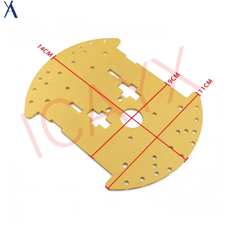 Chasis de coche inteligente 2WD, placa inferior de coche de 2 ruedas, placa inferior de coche de 4WD, acrílico transparente