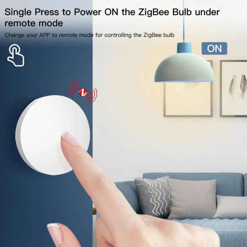 Tuya ZigBee Button Smart Scene Switch Multi-scene Linkage Wireless Remote Control Intelligent Smart Home Zigbee Gateway Need