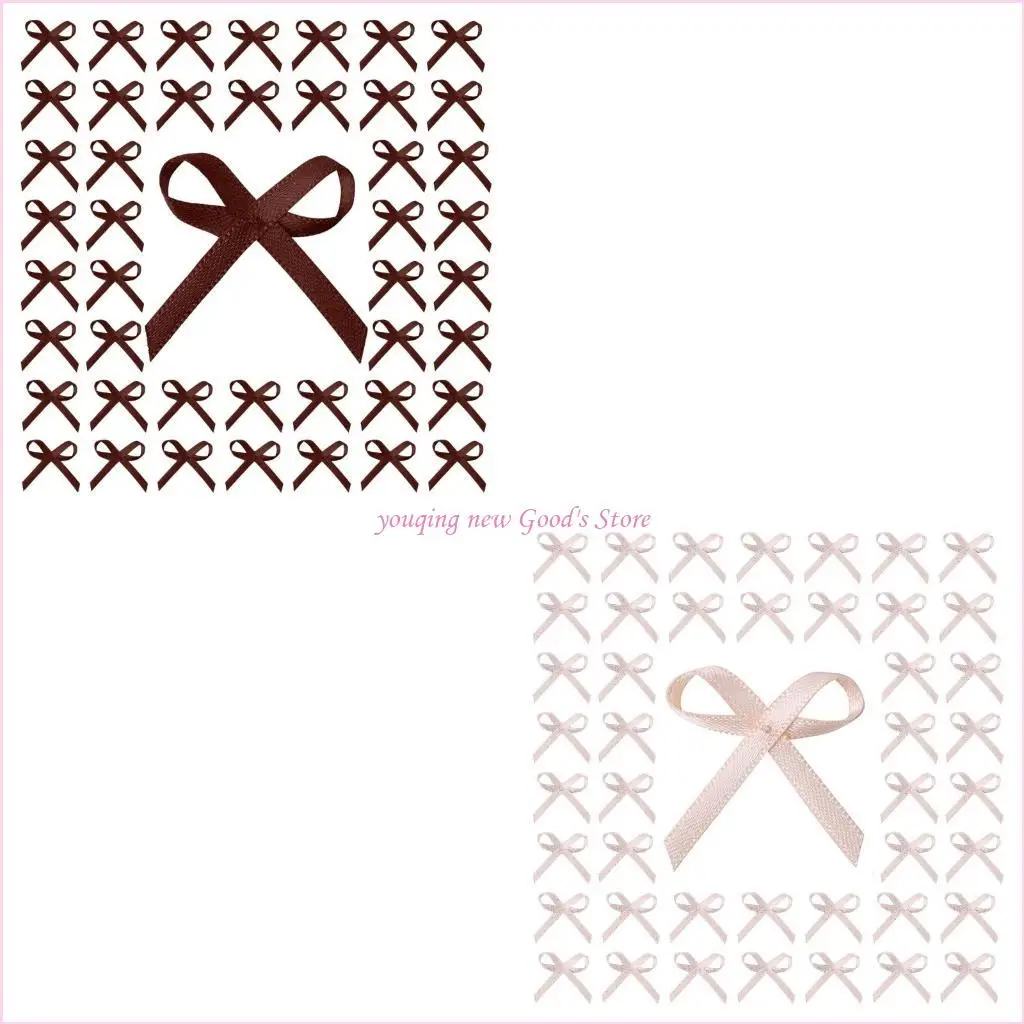 

57QA 200Piece Multicolored Ribbon Bowknots for DIY Craft Gift Wrap Bows Wedding Decor