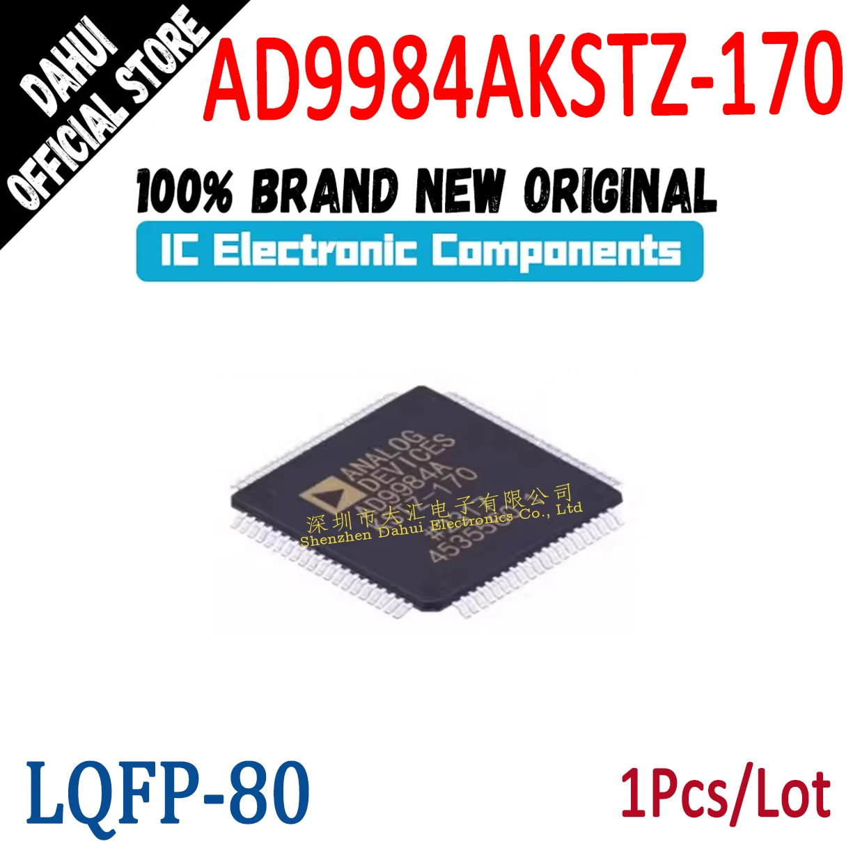 

AD9984AKSTZ-170 AD9984A LQFP-80 Video and audio interface processor chip IC new original