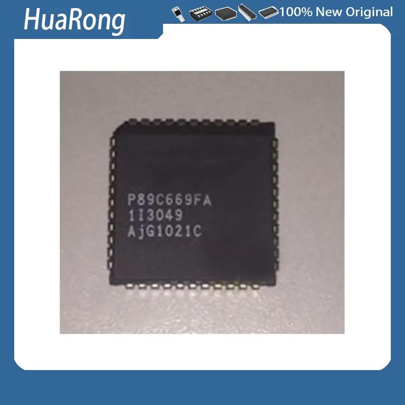 

New P89C669FA P89C669 PLCC-44 2PCS