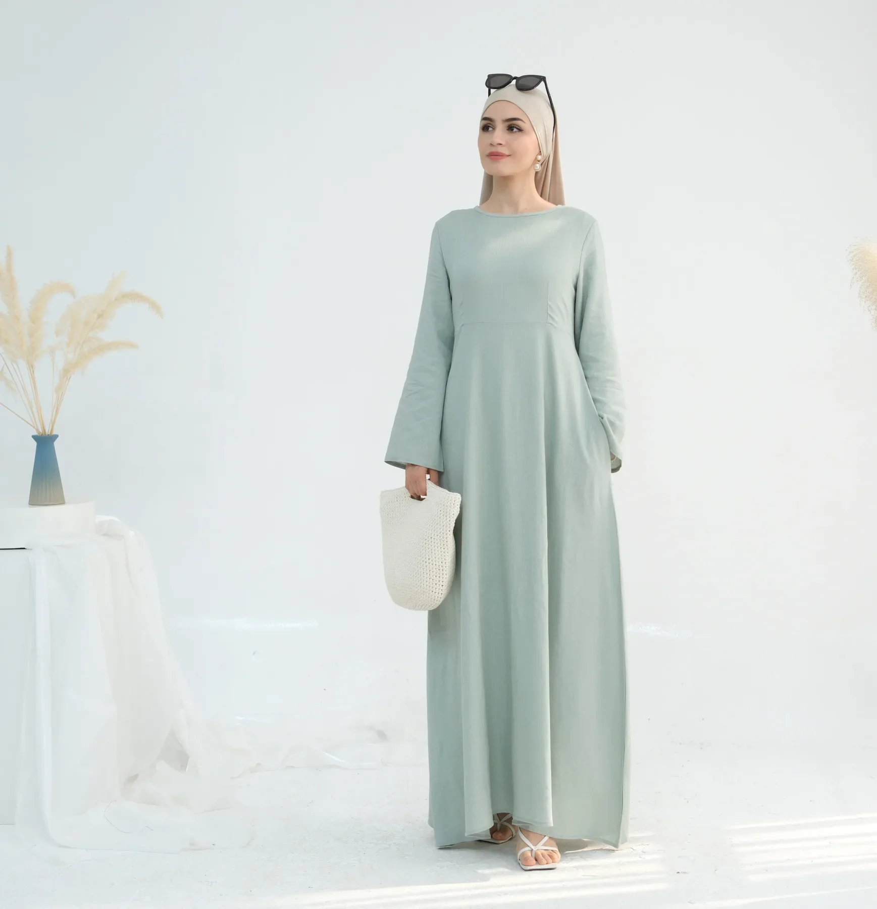Robes modestes pour femmes Eid robes musulmanes Abaya à lacets Ramadan marocain dubaï Abayas Jalabiya caftan 2025 Robe longue arabe