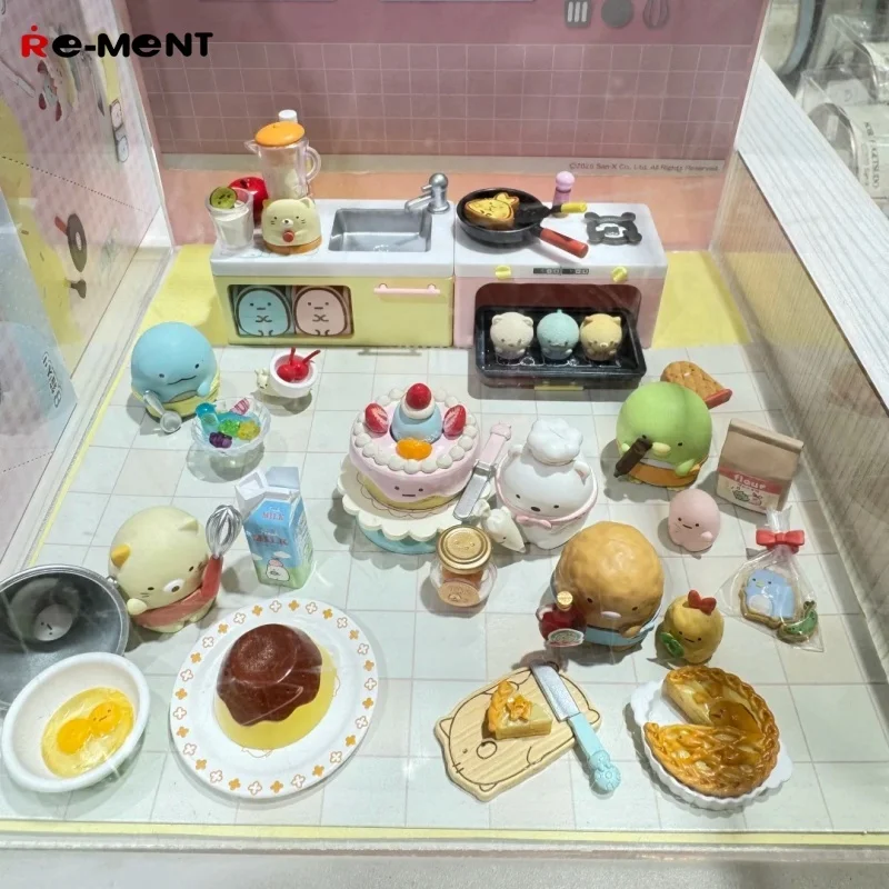 

Re-Ment Japanese Sumikko Sweets Cooking 1-8box Miniature Scene Collection Doll Trendy Blind Box Figures Model Toys For Children