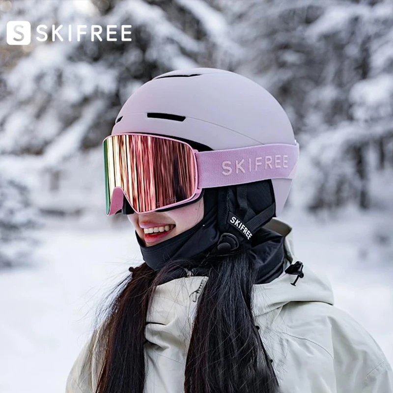 

SKIFREE-S2 Zhufeng Ski Helmet Lightweight PC Shell EPS Cushion Adjustable 3D Fit Asian Fit Removable Ear Pads