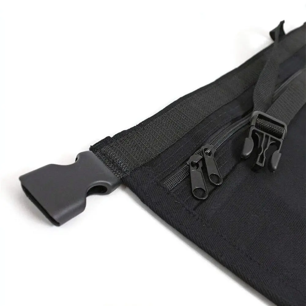 Multi Pocket Utility Half Apron Zippered Organizer Pouch Professional Work Wear For Cafe Restaurant Server Staff Uniform