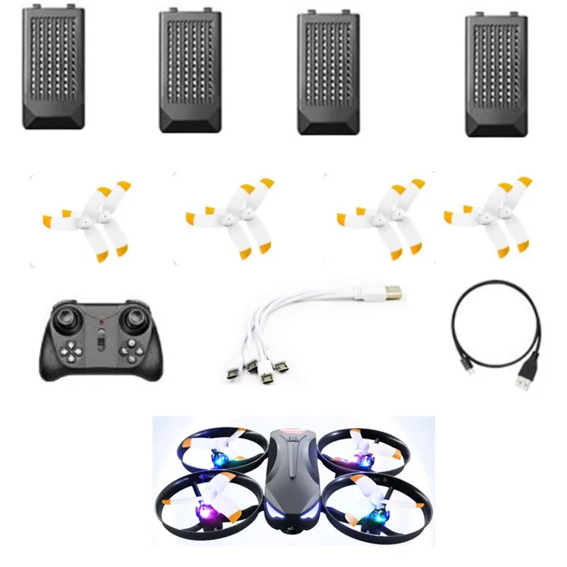 

V16 6K WIFI Real Time Remote Control RC Quadcopter Drone Spare Parts 3.7V 700MAh Battery/Propeller/Controller/USB Line