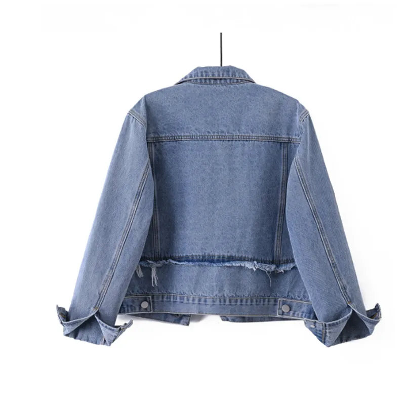 Retro Denim Jacket For women 2026 Spring Autumn New Fashion Trend Slimming Long sleeved Coat Lady Casual Cowboy Short Jacket Top