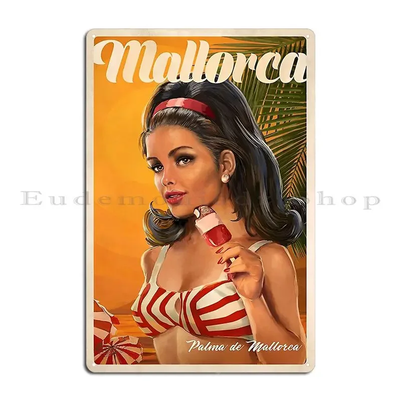 Palma De Mallorca Vintage Queenfriesen Metal Sign Custom Painting Bar Garage Vintage Tin Sign Poster