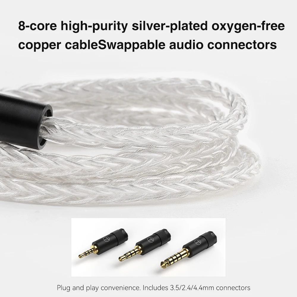 TRN EMX Новые флагманские Аудиофильные затычки для ушей с плоской головкой 3,5/2,5/4,4 мм Сменные затычки для ушей с плоской головкой