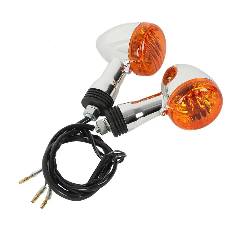 

Superior-Universal Motorcycle 10Mm Amber Turn Signals For Kawasaki For Honda Cruiser Models Boulevard M109R