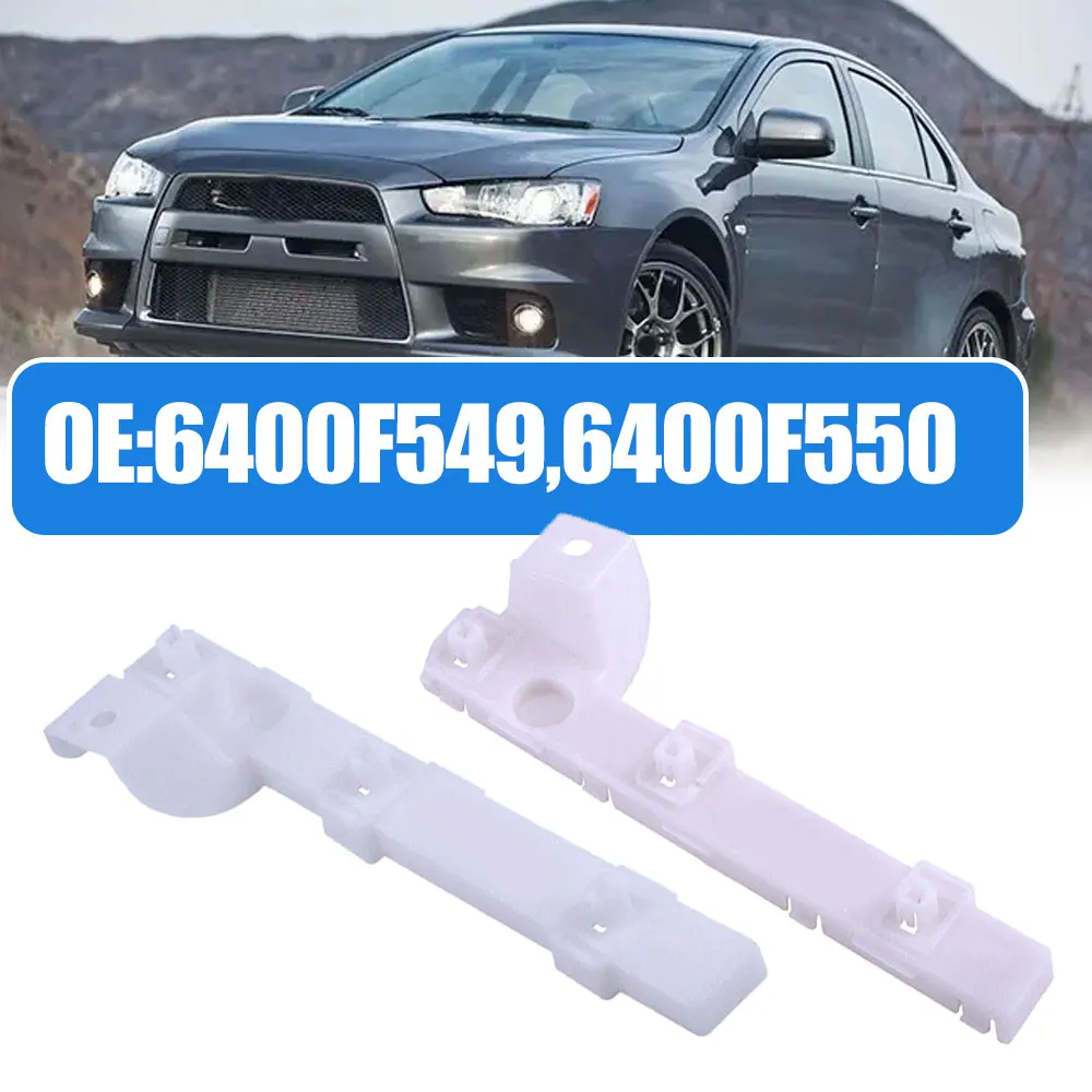 White Durable ABS Front Right & Left Bumper Bracket Professional Car Accessories for Mitsubishi Lancer Except EVO 2008-2017