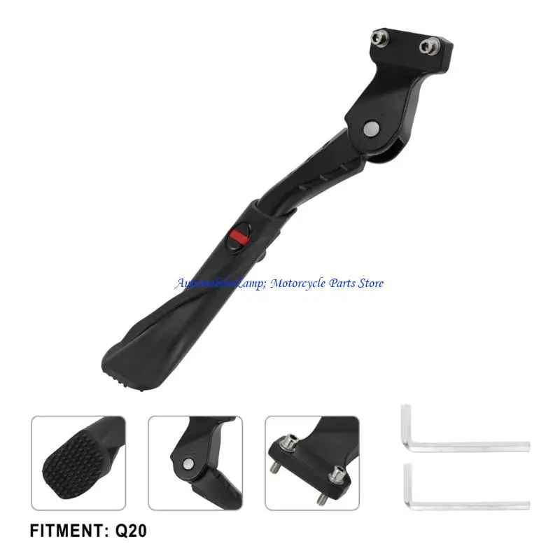 H7BD Long Lasting Aluminum Alloy Construction Kickstand for Q20 Electric Bikes with Adjustable Design for Optimal Stability
