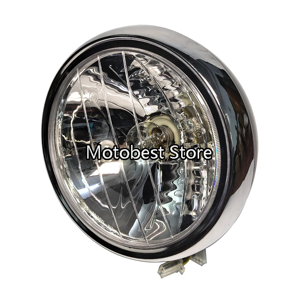 Motorcycle For Keeway Superlight 125 / 150 / 200 Round Chrome Front Headlight Head Lamp Assembly