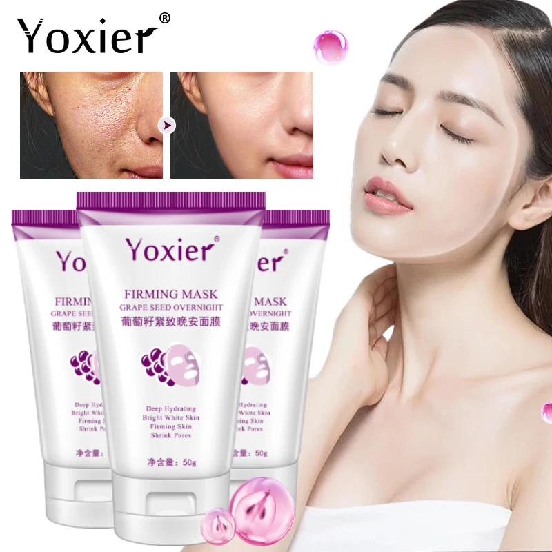 Face Mask Moisturizing Refreshing Pore Shrinking Anti-Wrinkle Repair Large Pores Brightening Facial Mask Skin Care Products 3PCS