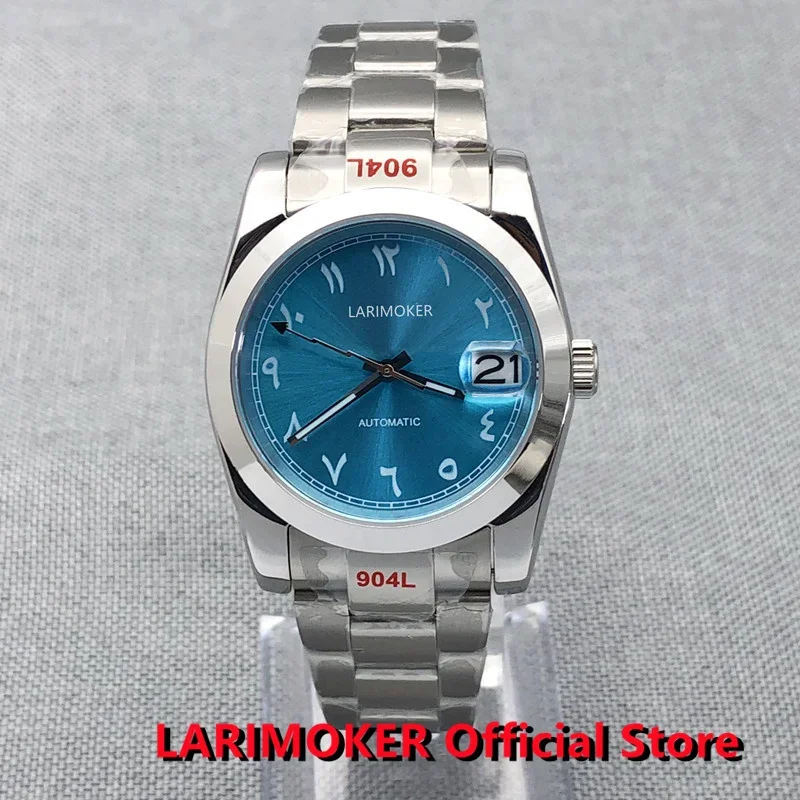 

2022 LARIMOKER Design New 36/39mm Men Stainless Steel Mechanical Watches NH35 Automatic Watch Sapphire Arabic Numeral Index