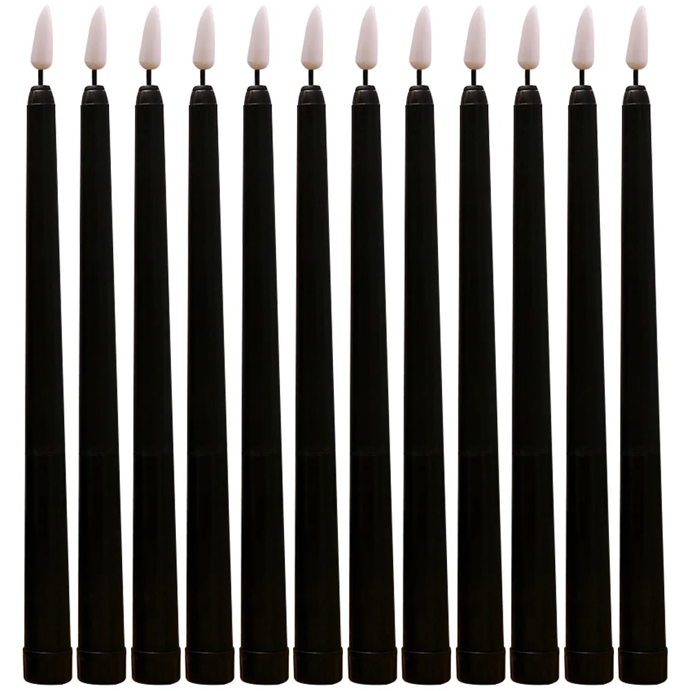 

12Pcs LED Flameless Taper Candles Christmas Wedding Decoration Home Party Lighting Flameless Taper Candles