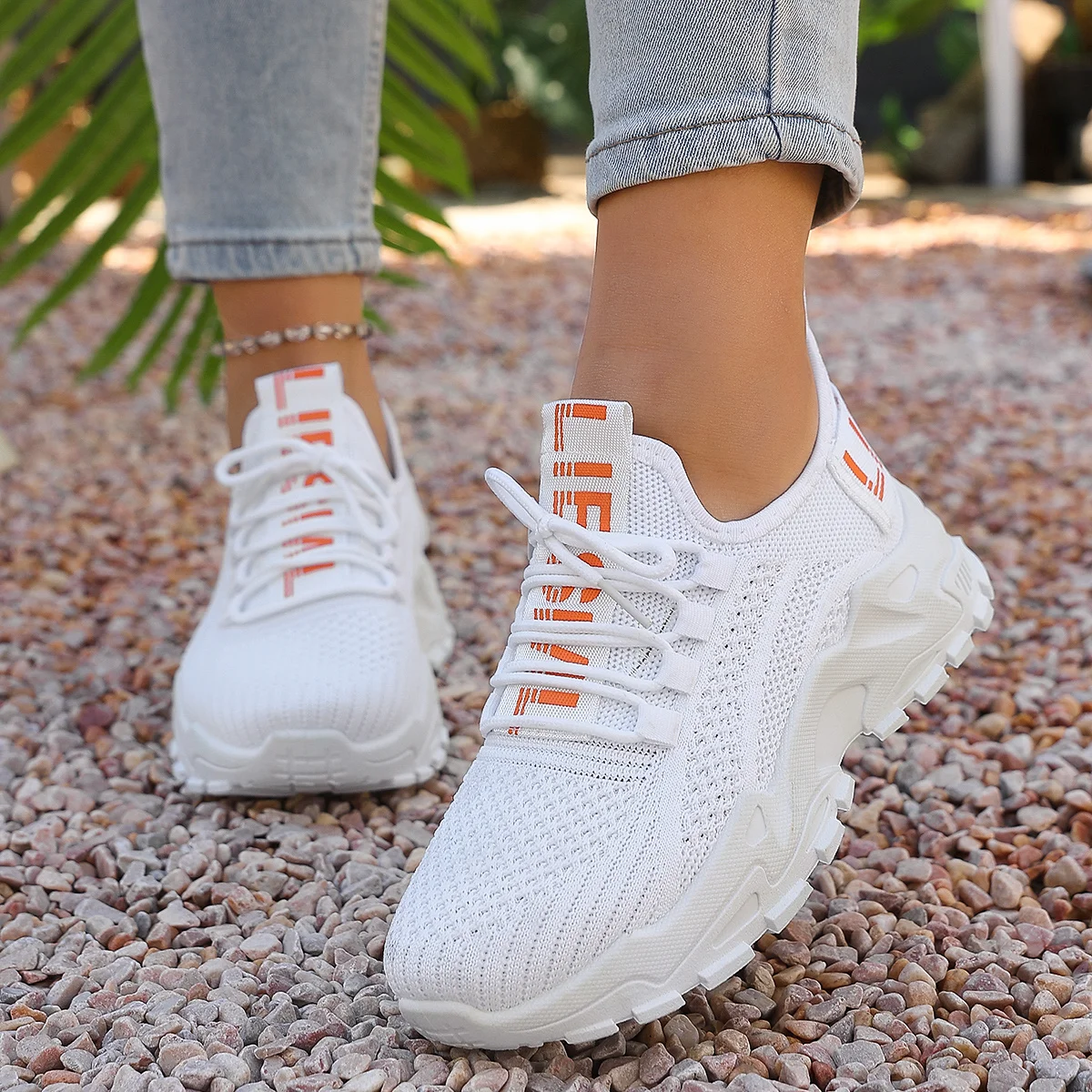 

Весенне-летние женские дышащие туфли без шнуровки, легкие повседневные кроссовки с мягкой подошвой