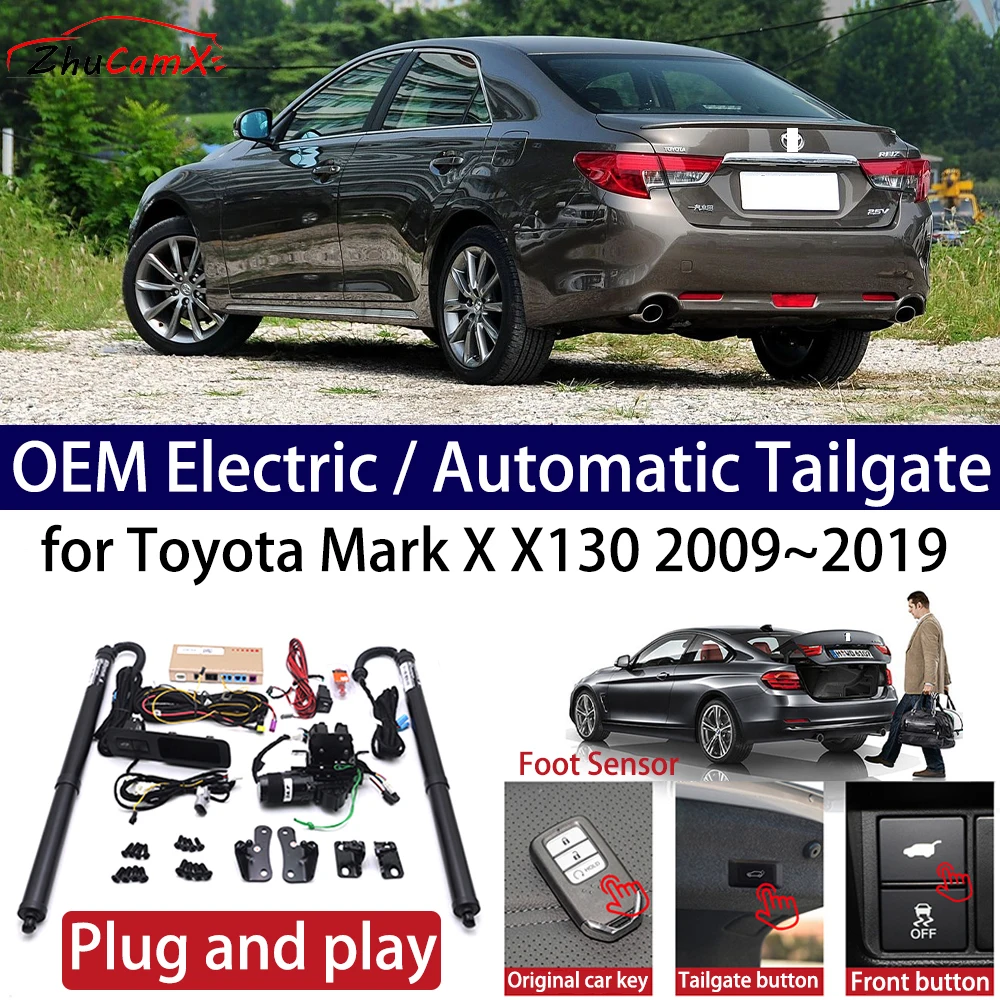 

ZhuCamX for Toyota Mark X X130 2009~2019 Car OEM Power Electric Automatic One-Click Smart Liftgate Tail Gate Support Opener