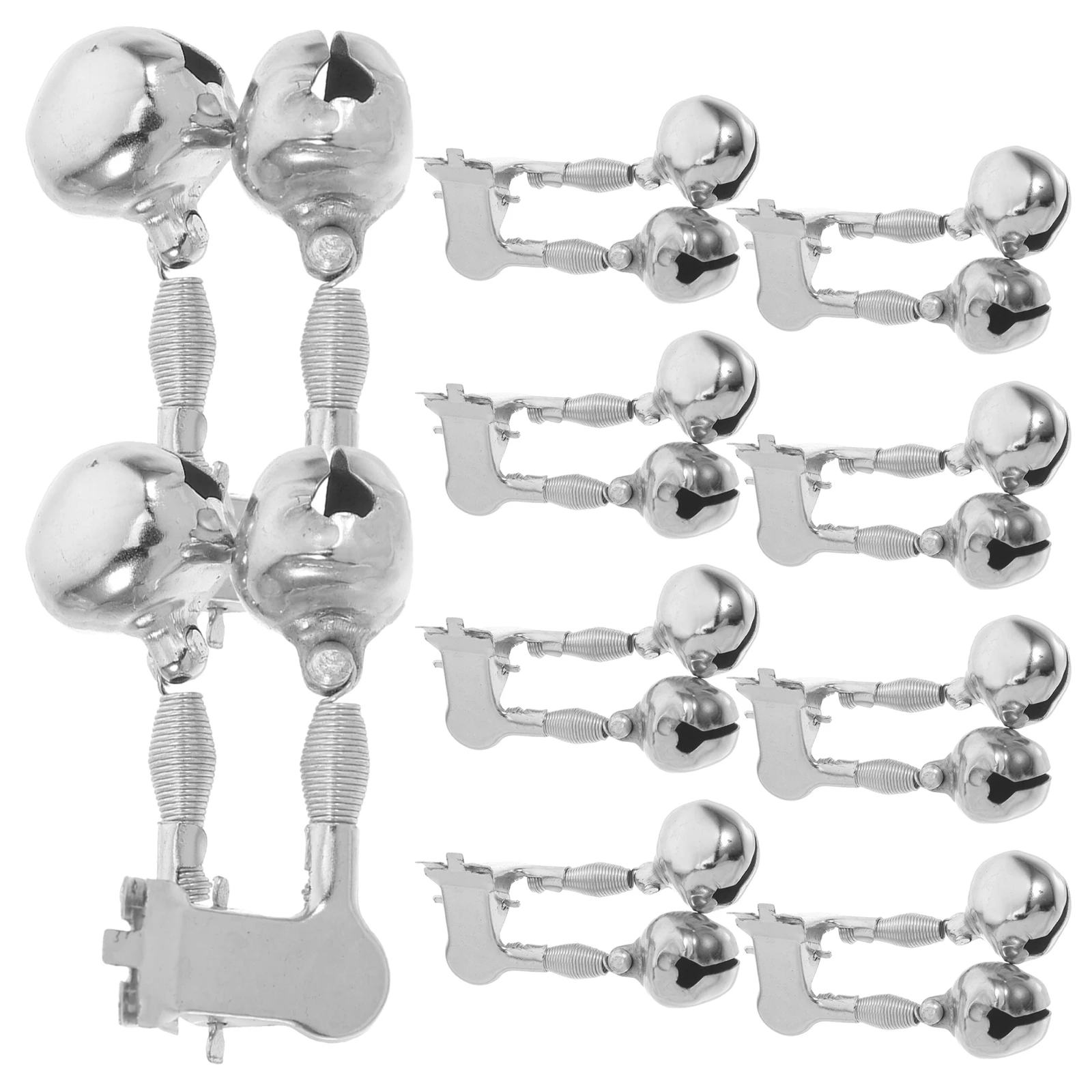 

10 PCS Fishing Induction Bell Alarm Bite Rod Bells Dual Alert Alarms