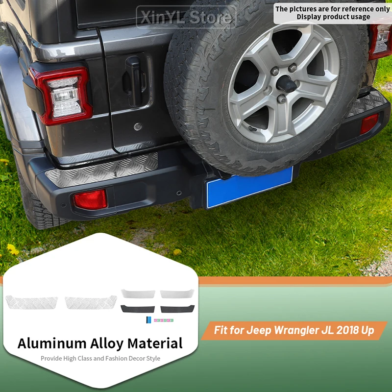 Car Rear Bumper Protective Guard Cover Trim For Jeep Wrangler JL 2018 Up Exterior Accessories