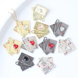 Zinc Alloy Charms Poker Charms 10pcs /lot For DIY Fashion Jewelry Making Accessories