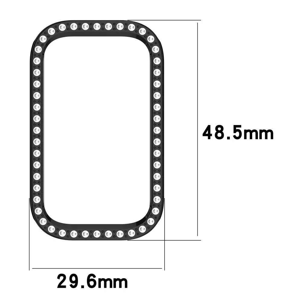 Защитный чехол для ПК с бриллиантами и кристаллами, бампер для часов, защита от царапин, защита экрана для Xiaomi Band 9 Active/Redmi Band 3
