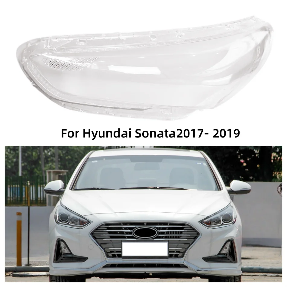 

For Hyundai Sonata 2017 2018 2019 Car Accsesories Lampshades Lamp Headlights Glass Car Front Headlight Lens Cover Lights Shell