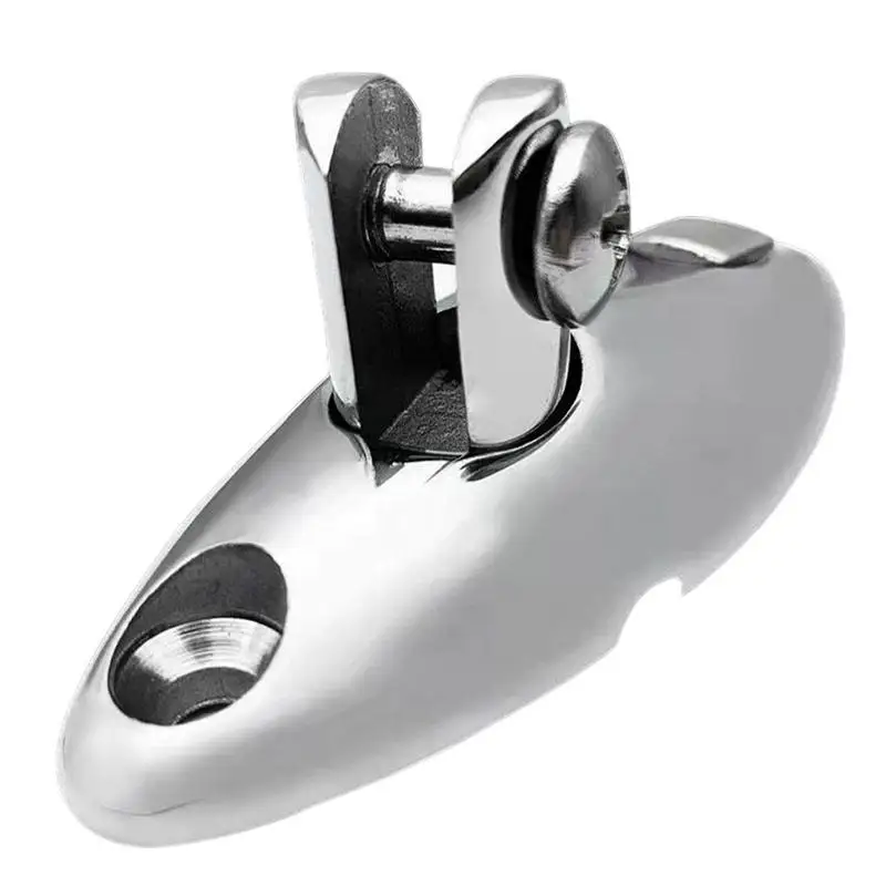 Stainless Steel 316 Ship Top Mount Swivel Deck Hinge Sheep Horn Mountain Seat Quick Release Pin Marine Accessories