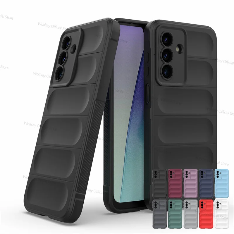 

For Samsung Galaxy A17 5G Case Samsung Galaxy A17 5G Cover Cases Shockproof Silicone Anti-fingerprint Protective TPU Phone Cover