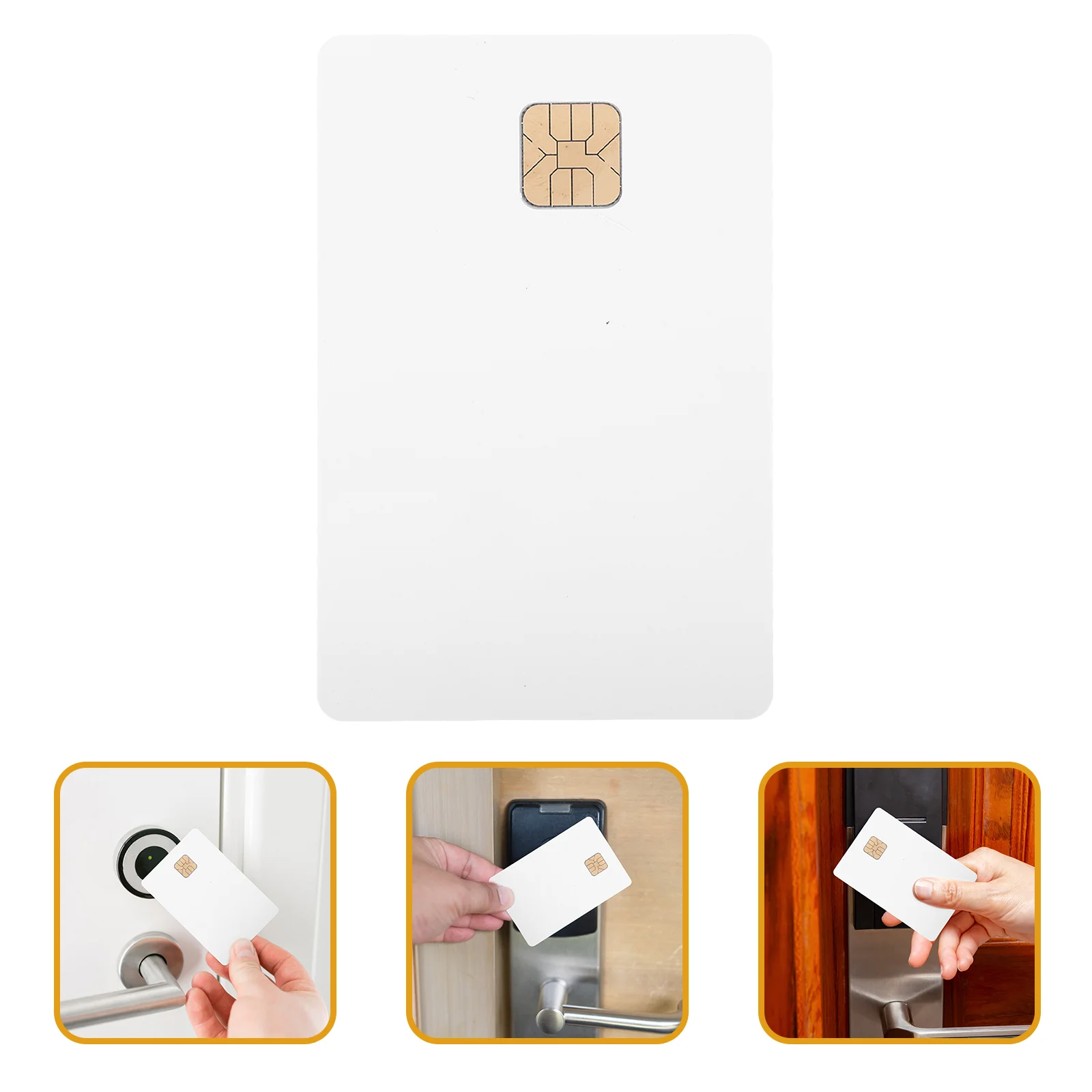 8 Pcs Ic Tag White Cards With Pvc Credit Blank Tags Printer Work Chips