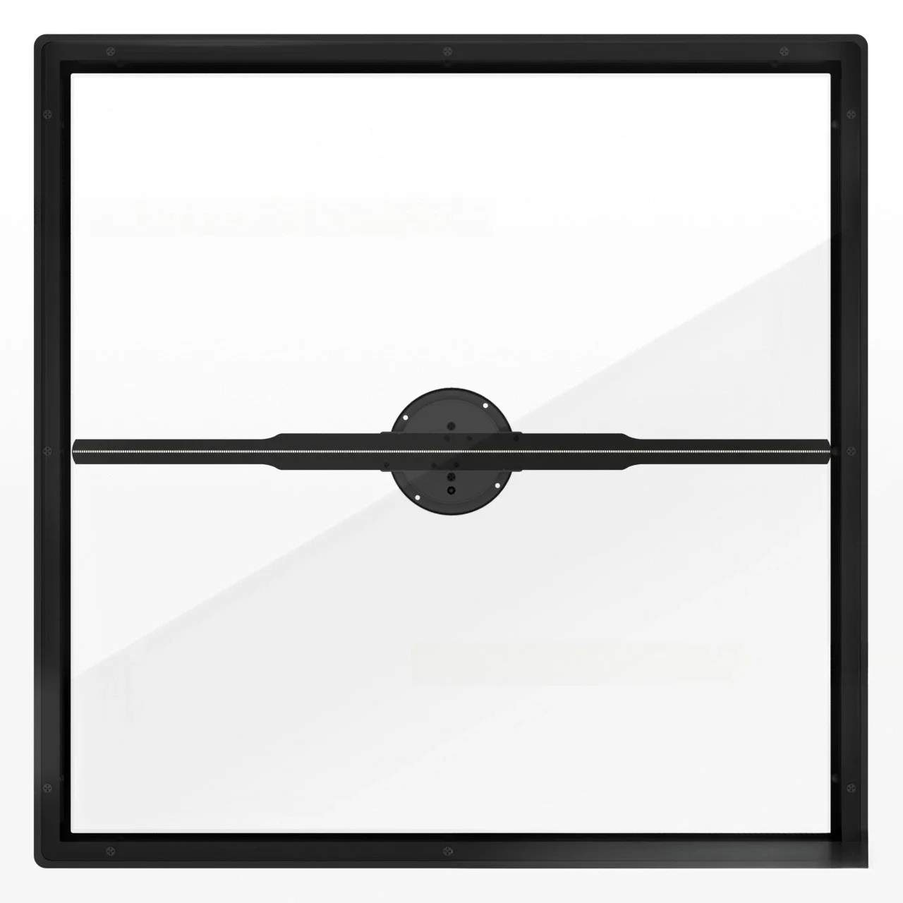 

Holographic advertising machine LED light 3D imaging aluminum alloy frame Dust-proof and touch-proof fan screen Holographic