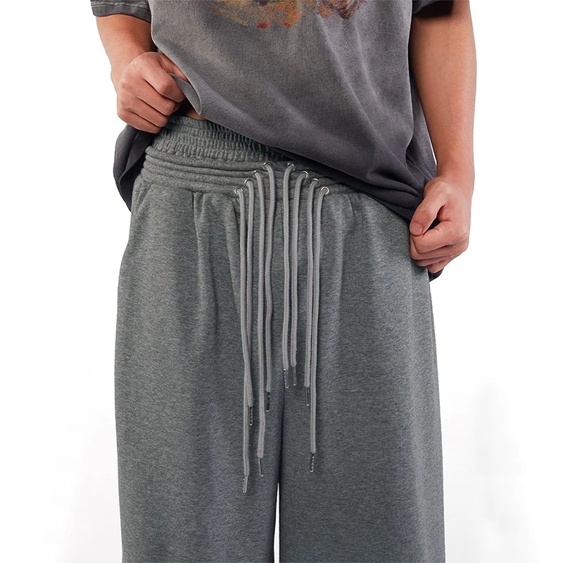 

Ретро High Street y2k Хип-хоп Street Multi Rope Drawstring Талия Дизайн Повседневные Свободные Спортивные Широкие Брюки