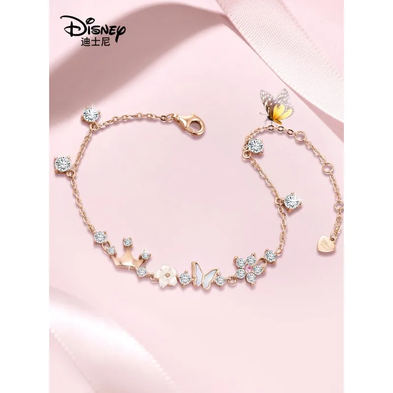 

Disney cartoon cute fashion butterfly bracelet necklace women's light luxury and exquisite girls' birthday gift for girlfriends