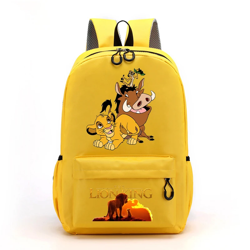 Mufasa The Lion King Kids Childern School Bag Disney Movie Cartoon Print Backpack Rucksack Student Knapsack Birthday Surpris New