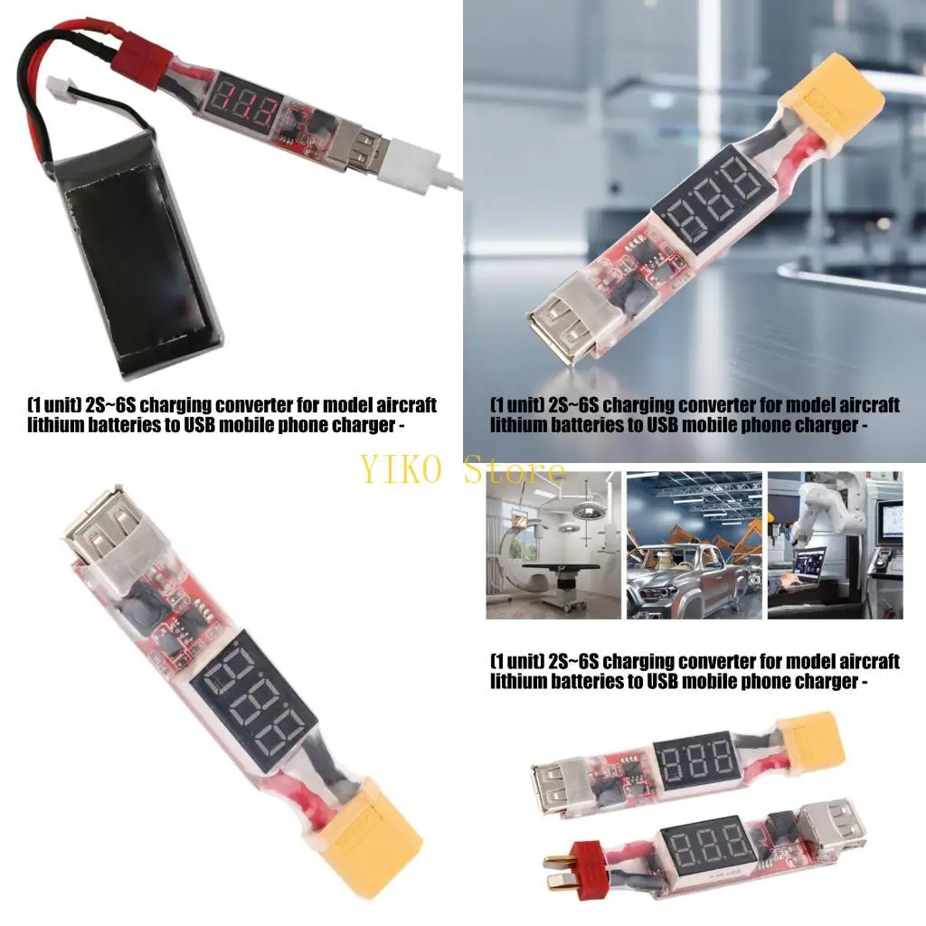 

K32C Plastic USB Charging Model Battery Processor for Batteries Devices with Wide Compatibility for Travel and Daily Use