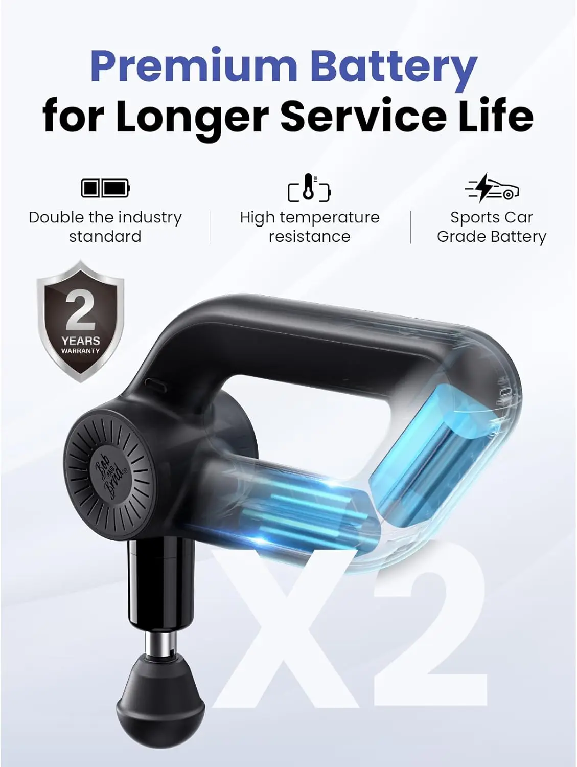 Рисунок 5 - Массажный пистолет BOB AND BRAD D6 Pro