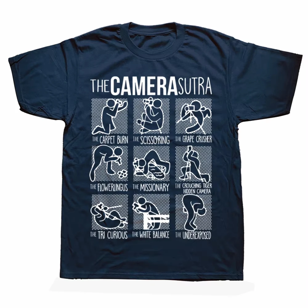 The Camera Sutra Funny Photographer Camera T Shirts Graphic Cotton Streetwear Short Sleeve Birthday Gifts Summer Style T-shirt